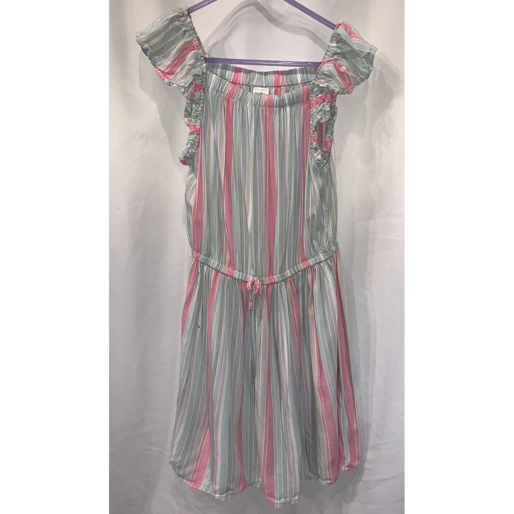 GIRLS Osh Kosh Stripe Sleeveless DRESS‎ Size 7 / 7A Multicolored